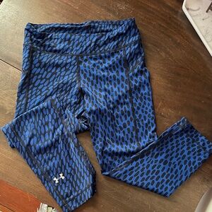 Under Armour Kids Black and Blue Leggings